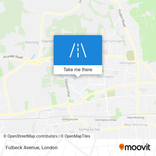 Fulbeck Avenue map
