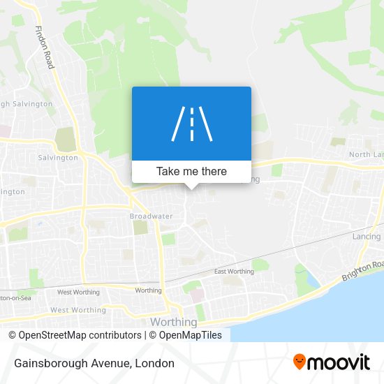 Gainsborough Avenue map