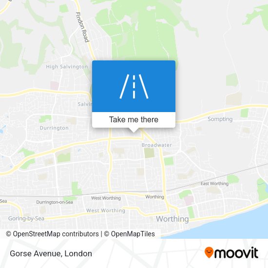 Gorse Avenue map