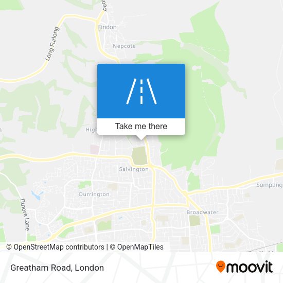 Greatham Road map