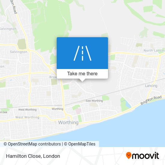 Hamilton Close map