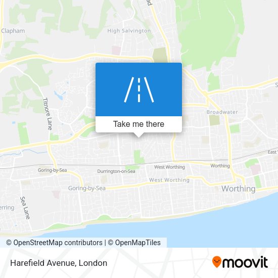 Harefield Avenue map