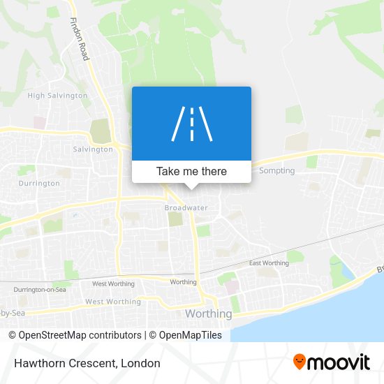 Hawthorn Crescent map