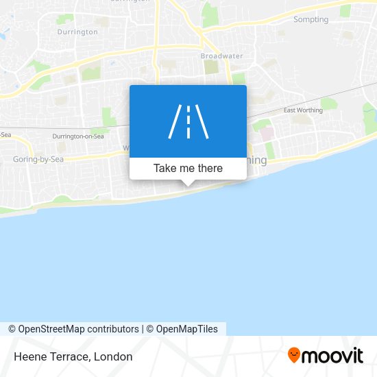 Heene Terrace map