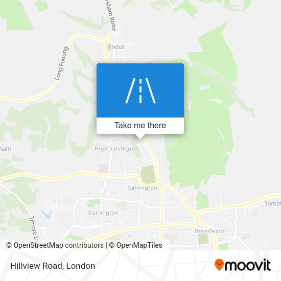 Hillview Road map