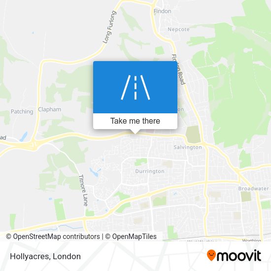 Hollyacres map