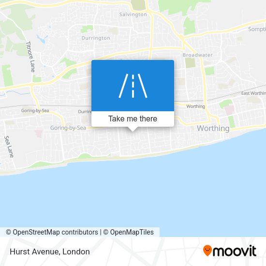 Hurst Avenue map