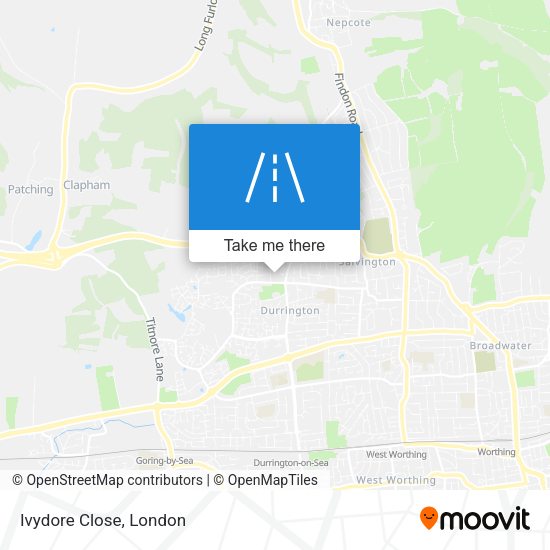 Ivydore Close map