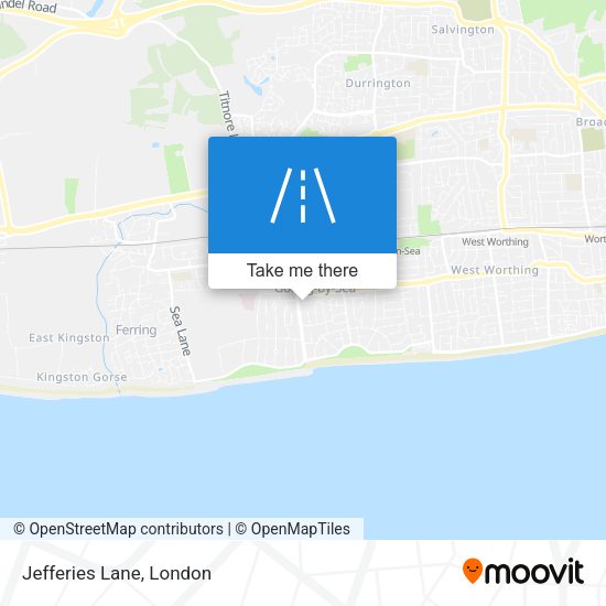 Jefferies Lane map