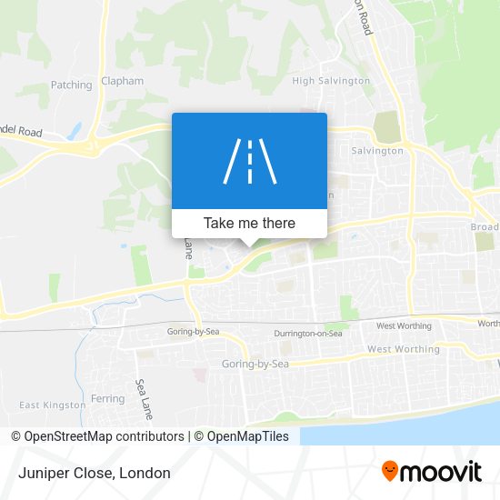 Juniper Close map