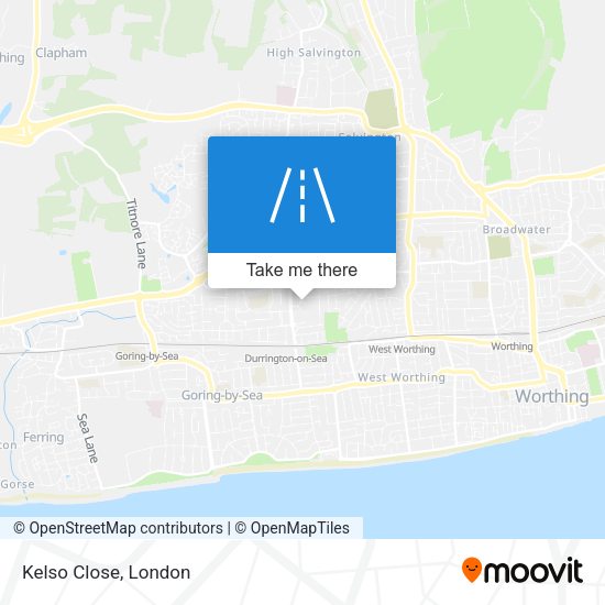 Kelso Close map