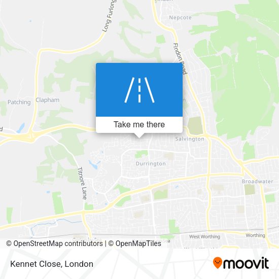 Kennet Close map