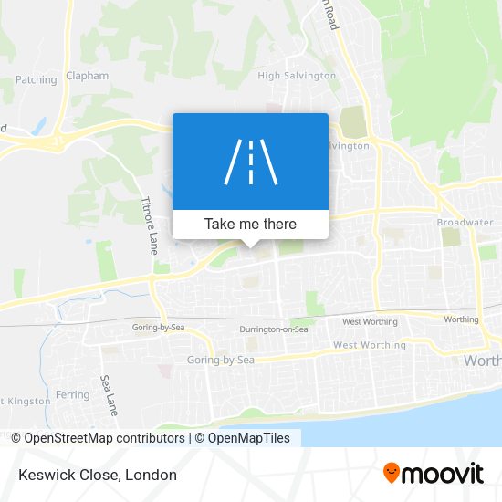 Keswick Close map