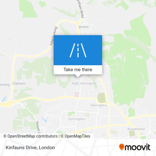 Kinfauns Drive map