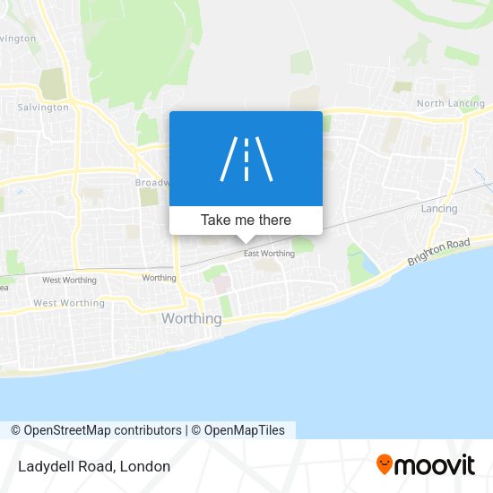 Ladydell Road map
