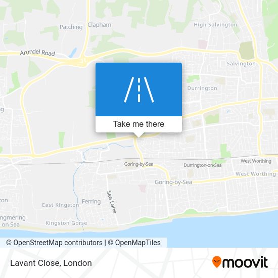 Lavant Close map