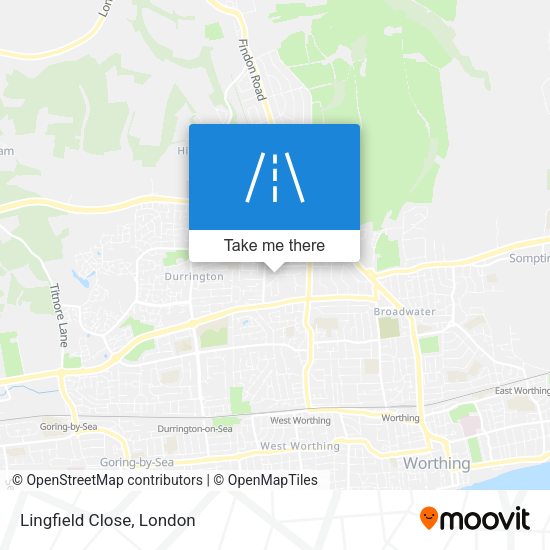 Lingfield Close map