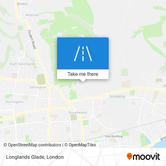 Longlands Glade map
