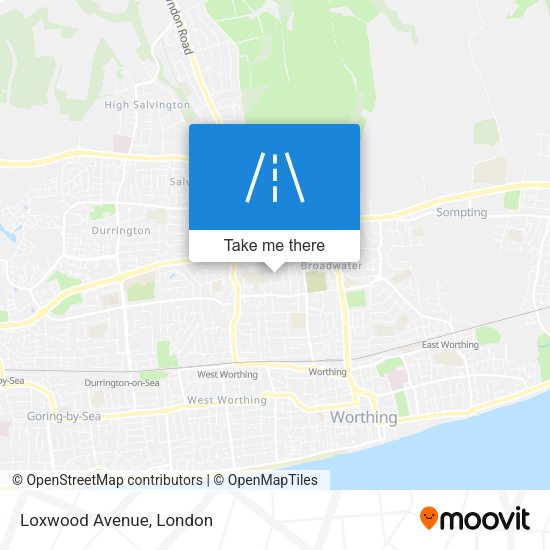 Loxwood Avenue map