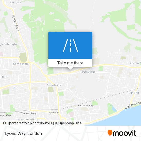 Lyons Way map