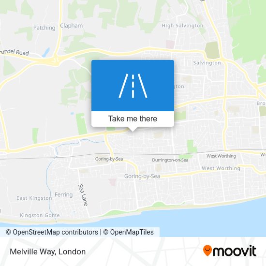 Melville Way map