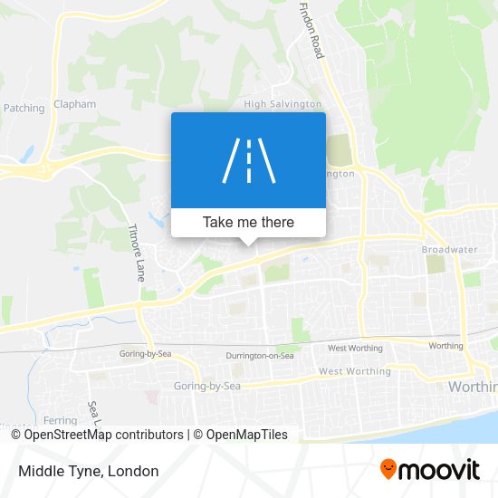 Middle Tyne map