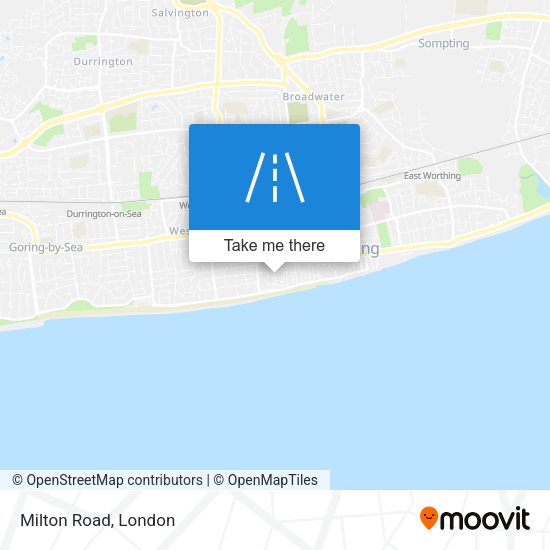Milton Road map