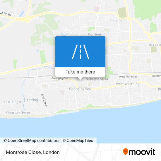 Montrose Close map