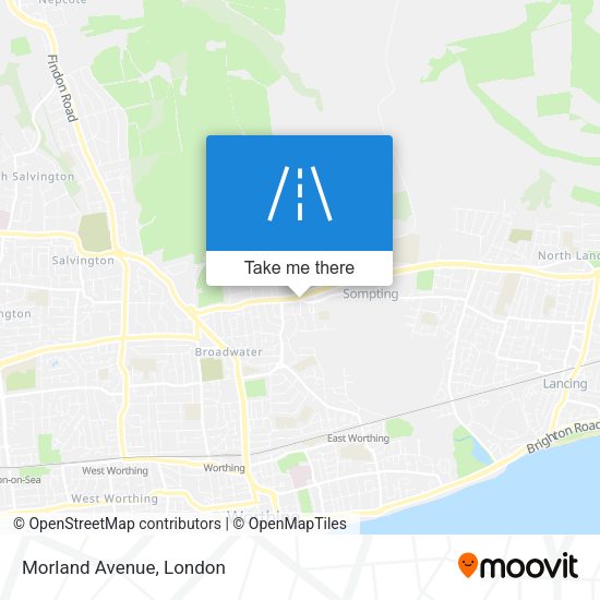 Morland Avenue map