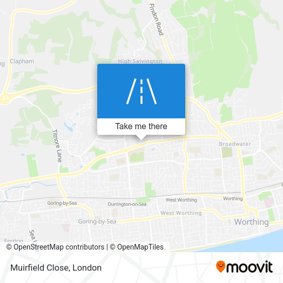 Muirfield Close map