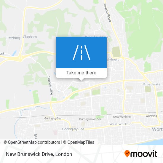 New Brunswick Drive map