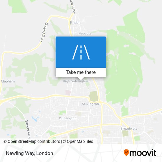 Newling Way map