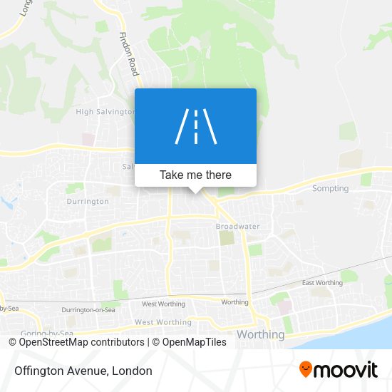 Offington Avenue map