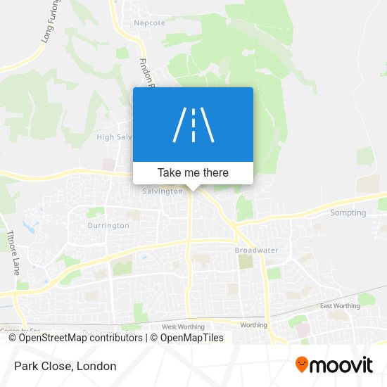 Park Close map