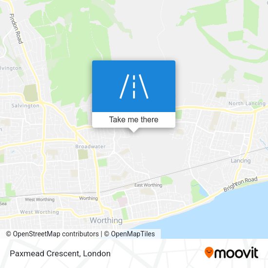 Paxmead Crescent map