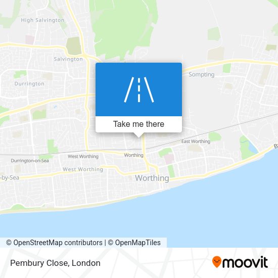 Pembury Close map