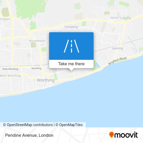 Pendine Avenue map