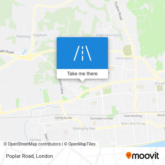 Poplar Road map