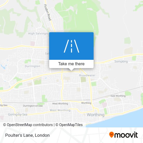Poulter's Lane map