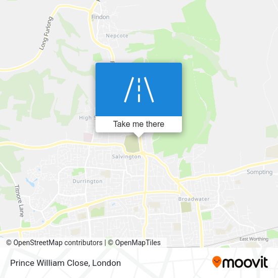 Prince William Close map