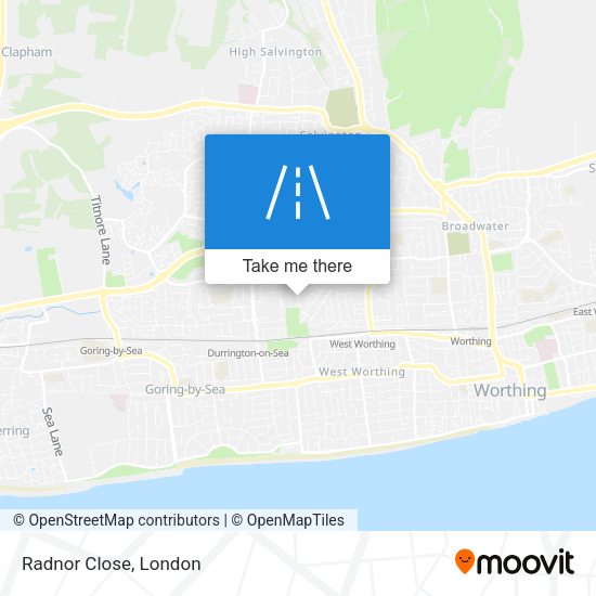 Radnor Close map