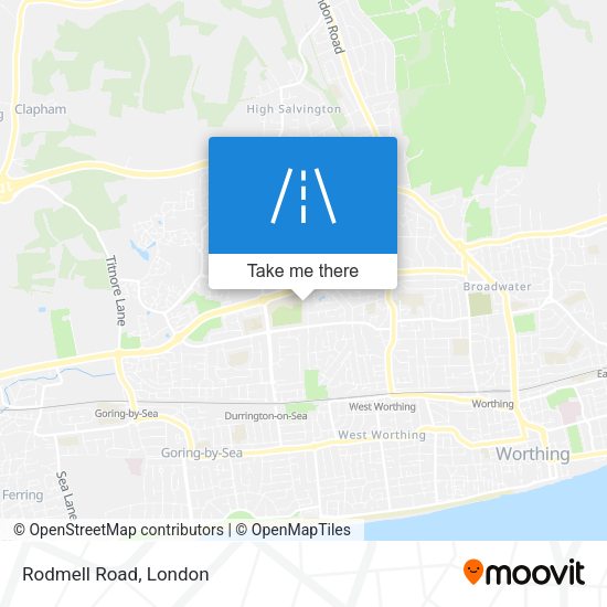 Rodmell Road map