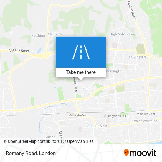 Romany Road map