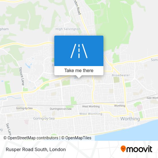Rusper Road South map