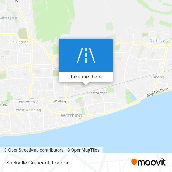 Sackville Crescent map