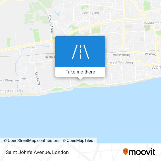 Saint John's Avenue map