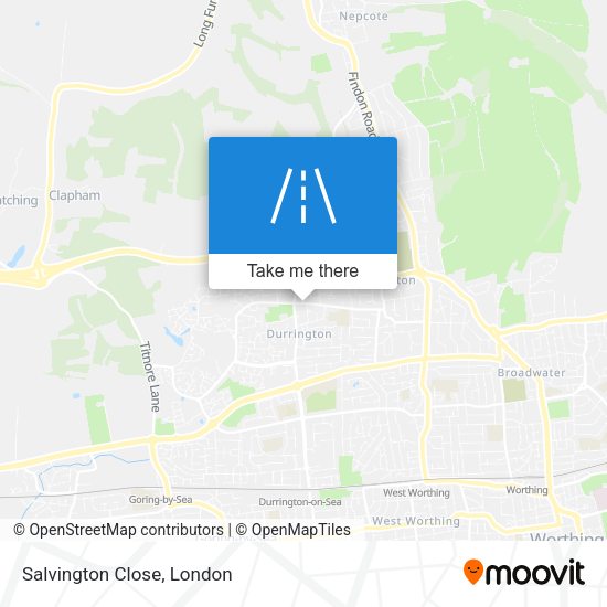 Salvington Close map