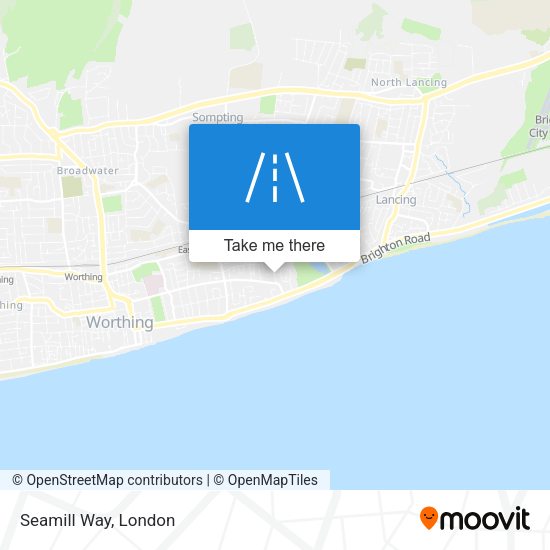 Seamill Way map