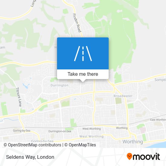 Seldens Way map