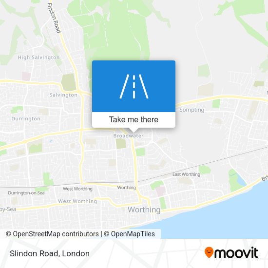 Slindon Road map